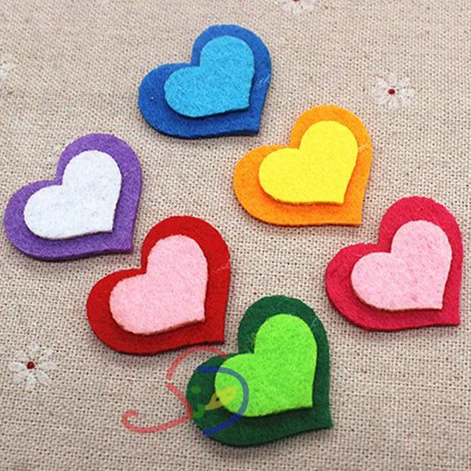 Felt Hearts (Double)