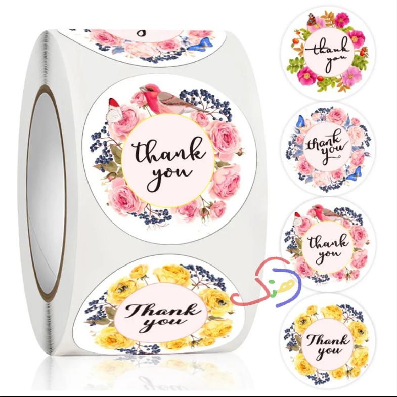 Thank you Stickers - Multi colored
