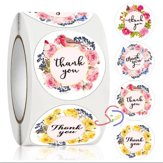 Thank you Stickers - Multi colored