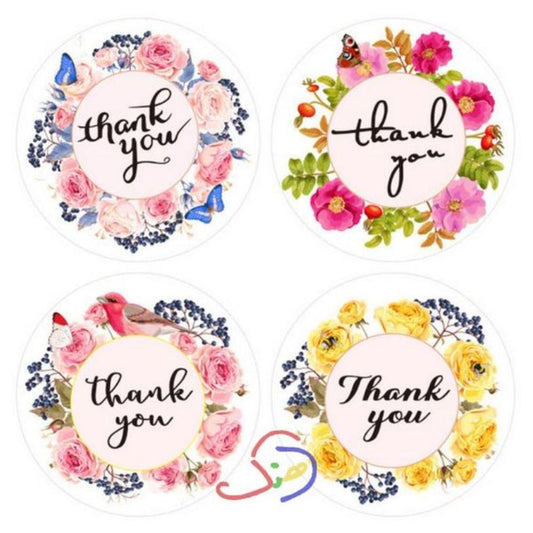 Thank you Stickers - Multi colored