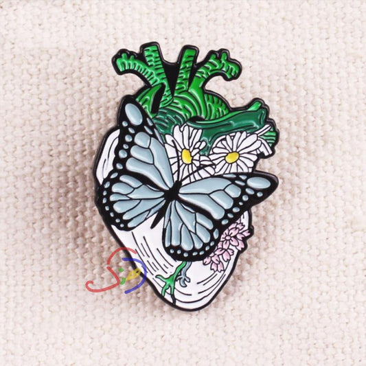 Van Gogh Heart Brooch