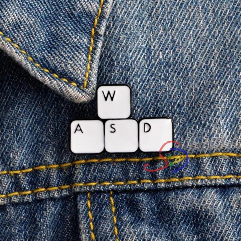 Gaming/ Keyboard Brooch Pin
