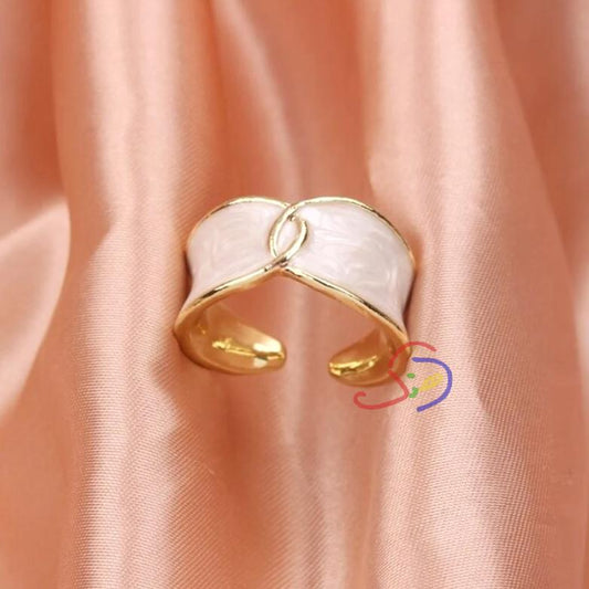 Wavy Enamel Ring