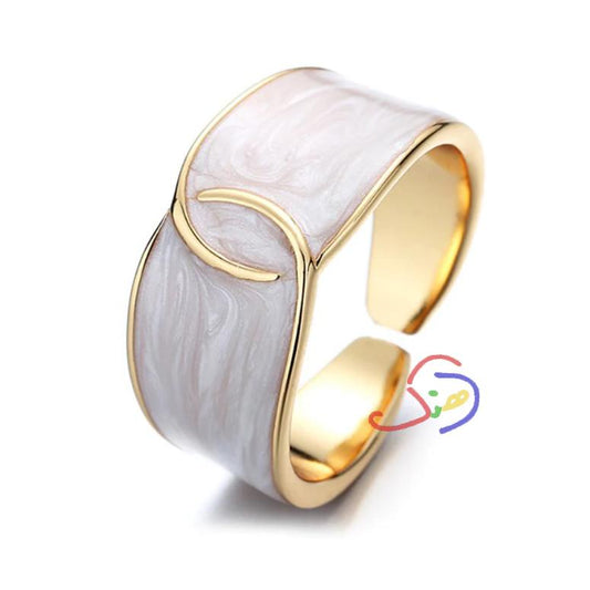 Wavy Enamel Ring