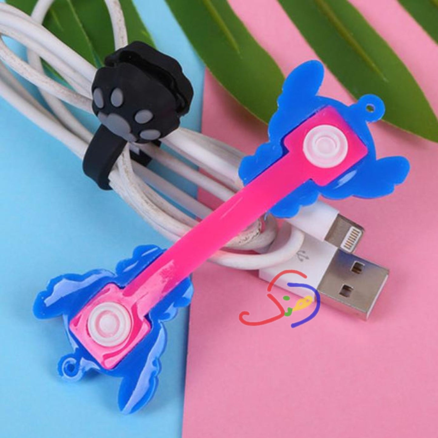 Silicone Cable Winders (Cartoon Style)