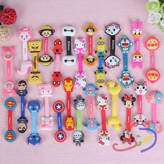 Silicone Cable Winders (Cartoon Style)
