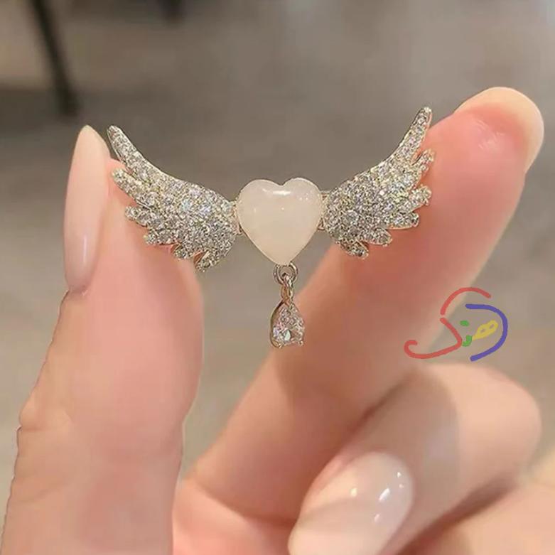 Winged Heart Brooch
