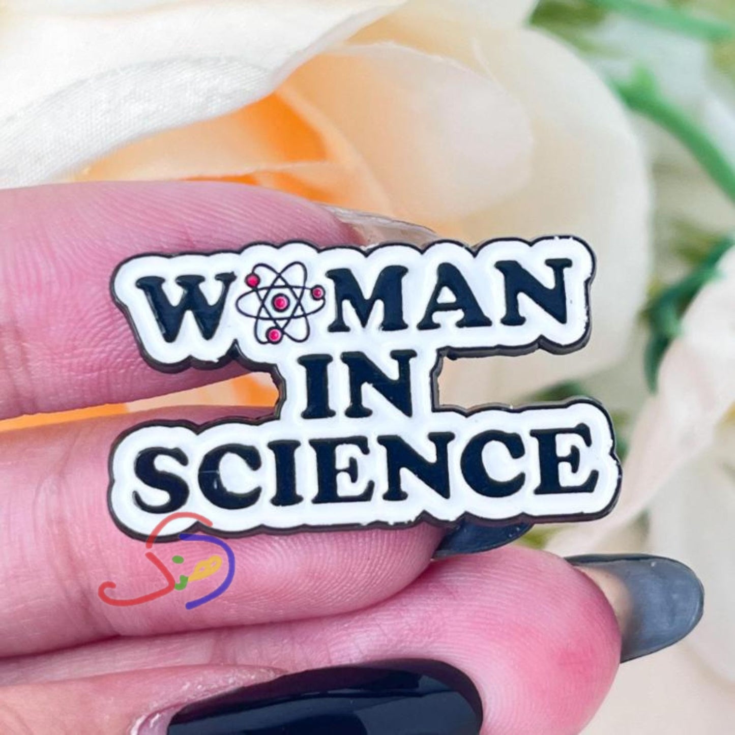 Woman in Science Brooch