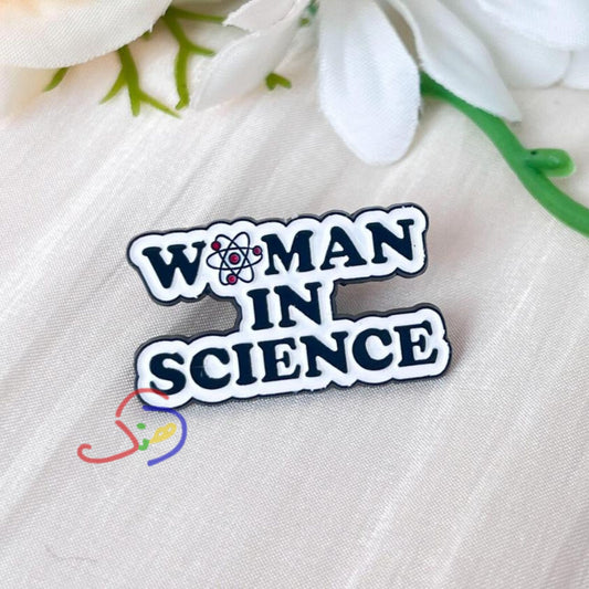 Woman in Science Brooch