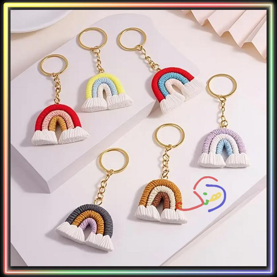 Bohemian Rainbow Keychain