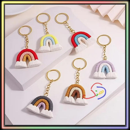 Bohemian Rainbow Keychain