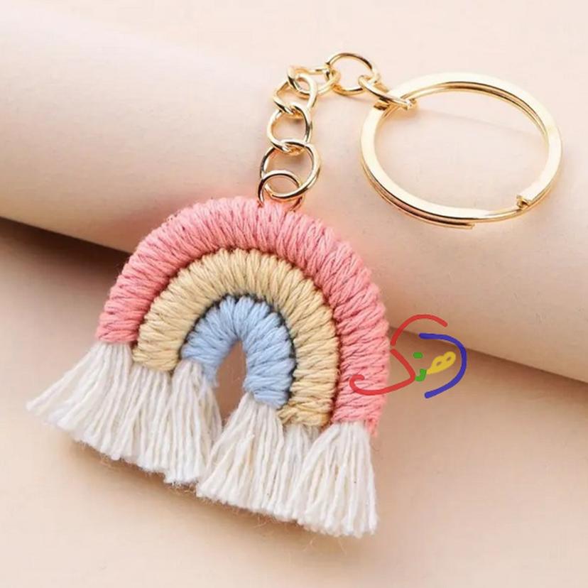 Bohemian Rainbow Keychain