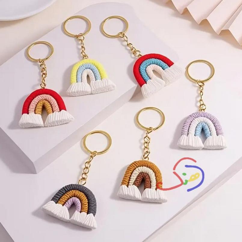 Bohemian Rainbow Keychain