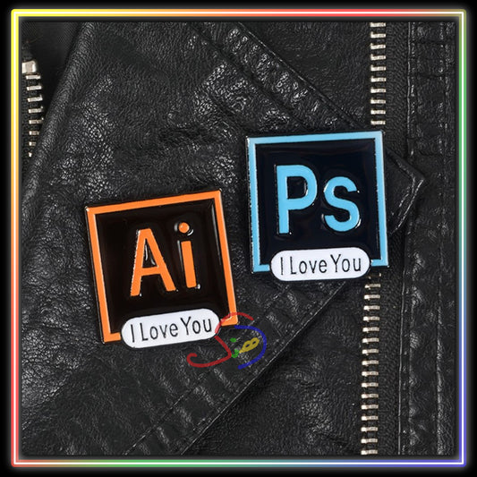 Digital Artist Brooch