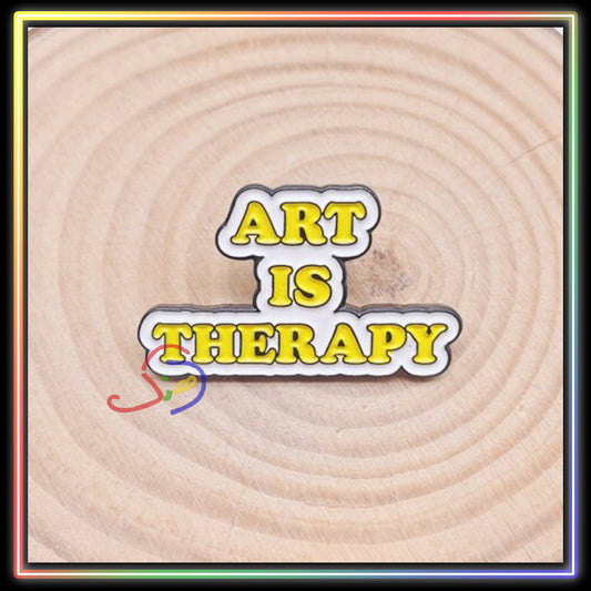 Art is Therapy Brooch