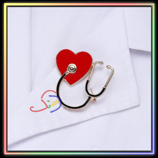 Heart Style Brooch Pin