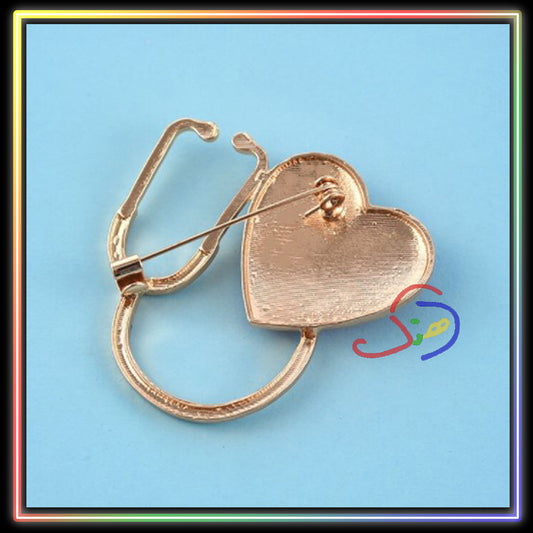 Heart Style Brooch Pin