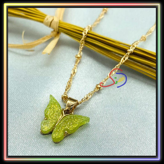 Cute Butterfly Pendant Chain