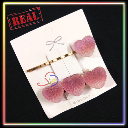 Candy Hearts Hair Clips