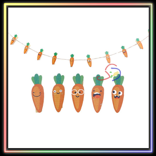 Cute Carrots Mini Clips