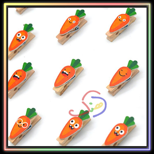 Cute Carrots Mini Clips