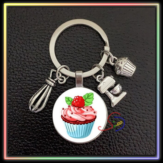 Cupcake Keychain