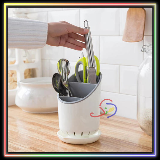 Cutlery Stand with Water Drainer