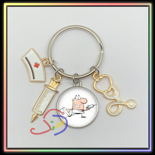Cute Doctor Keychain
