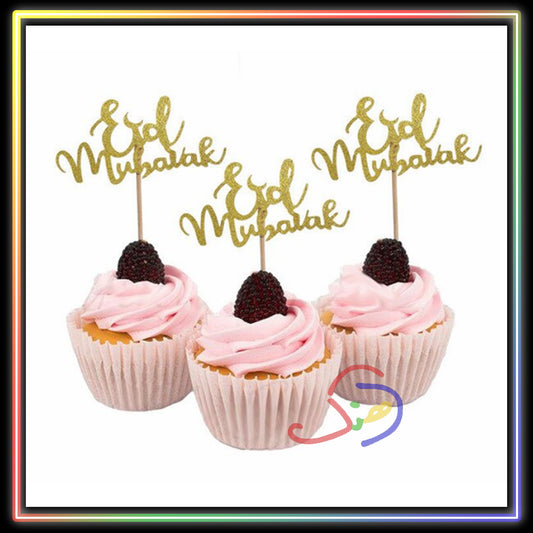 Eid Mubarak Cake Toppers