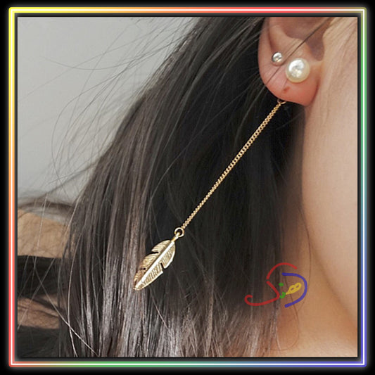 Long Feather Earrings