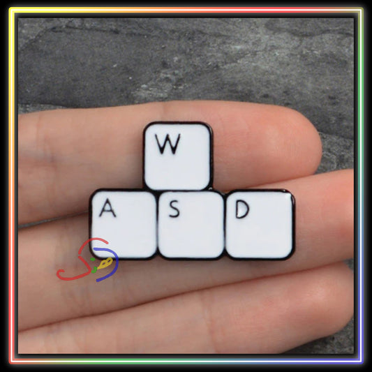 Gaming/ Keyboard Brooch Pin