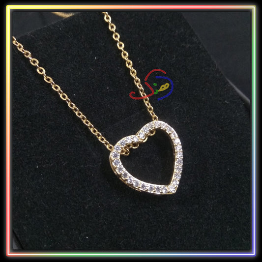 Studded Heart Chain