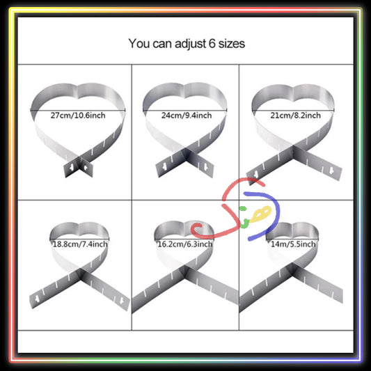 Adjustable Heart Cake Mold