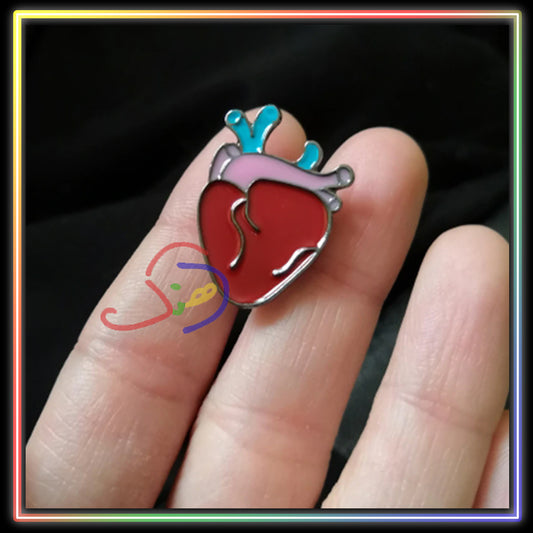 Medical Heart Brooch