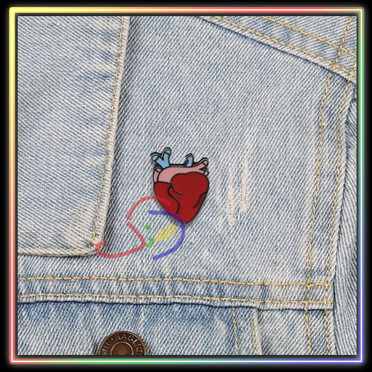 Medical Heart Brooch