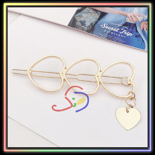 Hollow Hearts Hair Clip