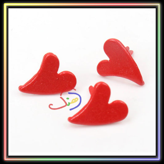 Heart Metal Brads