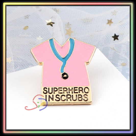 Superhero in Scrubs Brooch