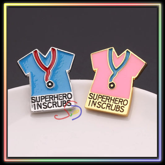 Superhero in Scrubs Brooch