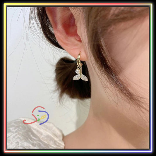 Hanging Mermaid Earrings