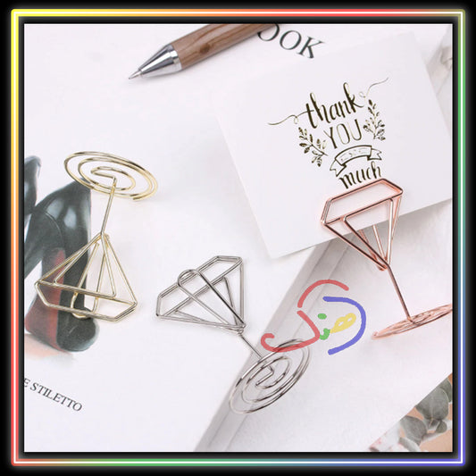 Metallic Photo/Card Holder