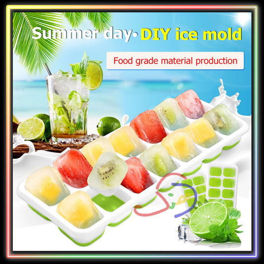 Ice Tray with Silicone Base