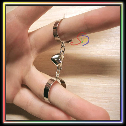 Magnetic Heart Rings