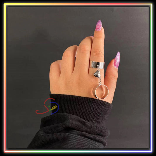 Magnetic Heart Rings