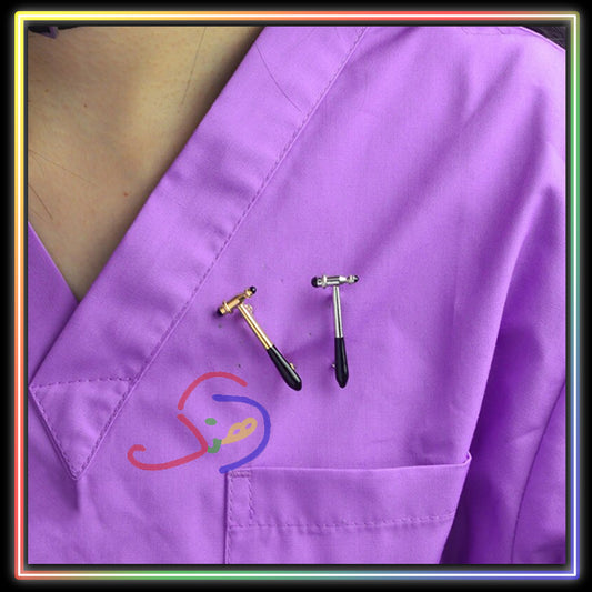 Reflex Hammer Brooch (Medical)