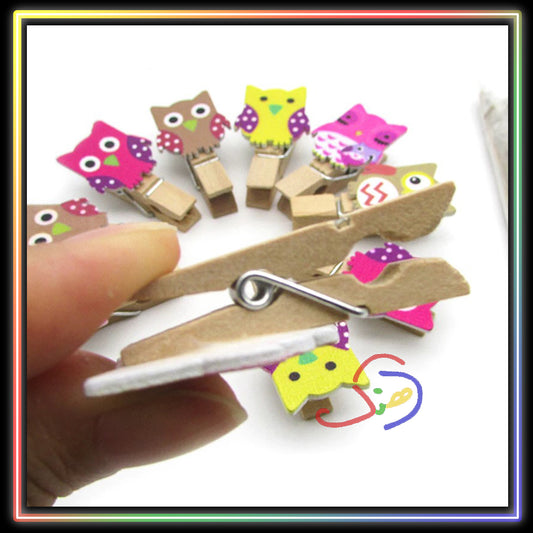 Funky Owl Mini Clips