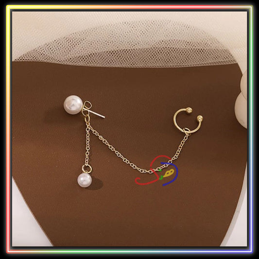 Pearl Chain Earcuff