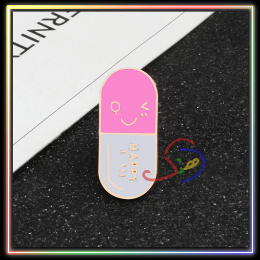 Happy Pill Brooch