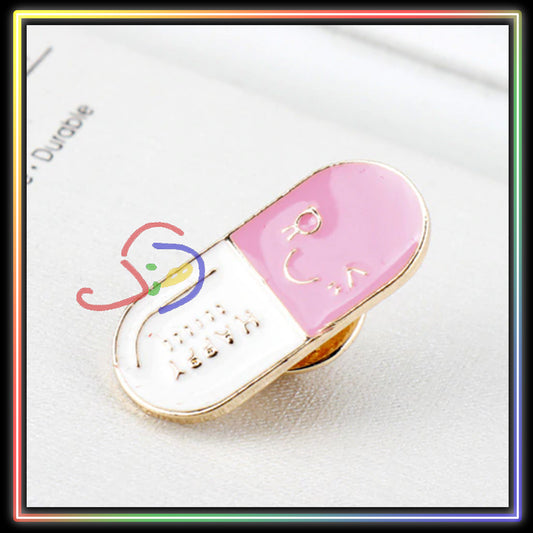 Happy Pill Brooch