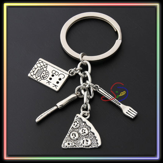 Pizza Keychain